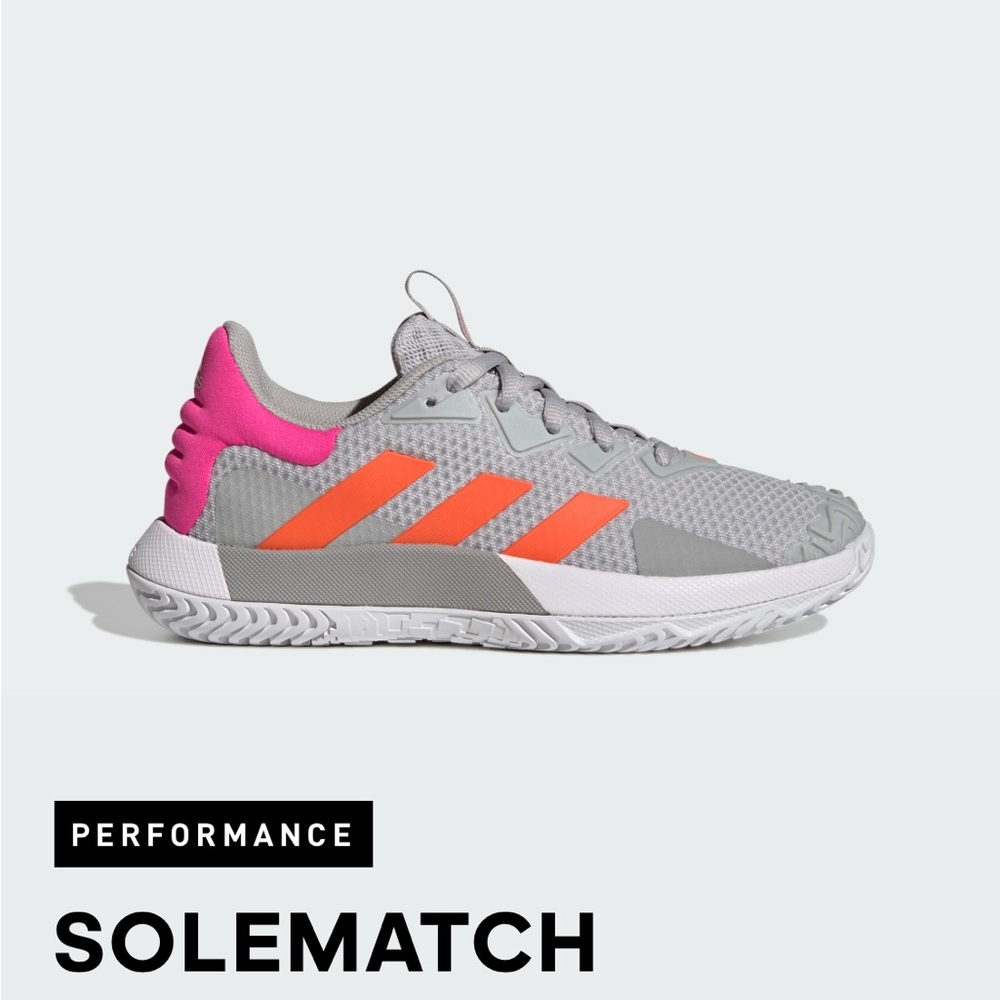 Adidas Women's Gray and Orange Athletic Shoes